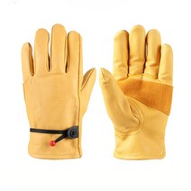 노지차박 논슬립 소가죽 바베큐 캠핑 장갑 텐트팩가방 카박 작업장갑 비박, M