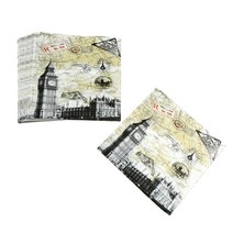 데쿠 파주 테이블 종이 냅킨 우아한 티슈 빈티지 타월 꽃 나비 스탬프 생일 웨딩 파티 홈 아름다운 장식, N1