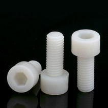 M10 나일론 육각 렌치 볼트 플라스틱 절연 육각렌치 나사 화이트 전기적 시험 PCB 테스트, M10 (5Pcs), 100mm, 1개