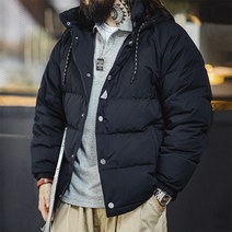 남성 패딩 아메리칸 빈티지 90 화이트 오리털 후드 따뜻한 겨울 Down Jacket TS2307666
