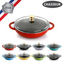 [차세르] 무쇠 주물 미니 WOK 18cm *색상선택가능*, 색상:리비에라블루, 상세 설명 참조