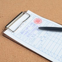 빌지판 아크릴 클립보드 세금계산서철 영수증판, 색상/사이즈, 회색(중)