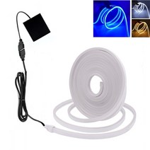 LED 네온플렉스 줄조명 USB 배터리 LED 네온 빛 스트립 기호 5V 120LED/m 6X12MM 소프트 실리콘 방수 유연, 02 Battery_07 웜 화이트_01 0.5m