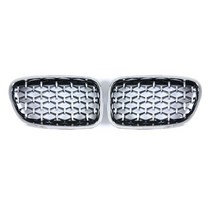bmw 5 시리즈 gt f07 530d 535i 550i 그릴용 새로운 다이아몬드호환, 올 실버, 1개