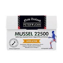 피터앤존 뉴질랜드 초록입홍합 22500mg 60베지캡슐 그린머슬 초록잎홍합 녹색홍합 효능