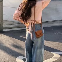 쪼예 뒷리본 포인트 세미크롭 긴팔 셔츠