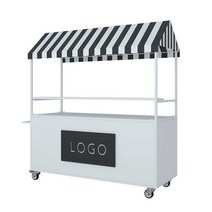 판촉 테이블부스 매대 행사 푸드트럭 플리마켓 가판대, 오렌지 레드 150x60x200