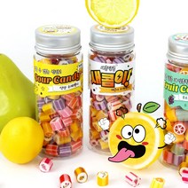핑거캔디 입덧 캔디 짱셔 새콤이 아이셔 레몬 과일 수제 사탕 100g 임산부 선물, 후르츠 새콤이 페트병 100g