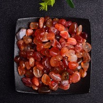 힐링 차크라 스톤 치유의 돌 명상 오브제 g 천연석 자갈 크리스탈 칩 석영 미네랄 떨어졌다 마노 표본 보석 홈 수족관 장식, 100g, red agate