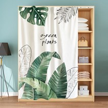 옷장 행거 블라인드 커튼 방진 깔끔한 부착 칸막이 가림막 안방 라커 룸 커튼 레일, 130cm  X 180cm  + A