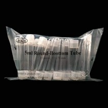 시험관 5ml cap 테스트 튜브 투명 플라스틱 실험 액체 배지 배양 감마선 멸균 처리 연구 도구 round bottom별사탕마켓, 캡cap(이벤트)
