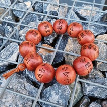 청연화 기어봉 자동차 차량용 염주 특허기술로 관세음보살 각인한 향나무 염주 30mm 무사고기원