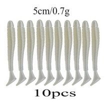 광어 게루어 10 개/몫 Wobblers Soft Lure 47 미리메터 0.7 그램 실리콘 웜 낚시 미끼 Jigging Tail Swimbaits 인공 잉어베이스 미노 태클 11, 시간