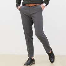 핏콕 남성용 겨울 구김방지 스판 빅사이즈 기모본딩 슬랙스