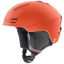 uvex Ultra MIPS 스키 스노우보드 헬멧 2023년, 사나운 레드 매트