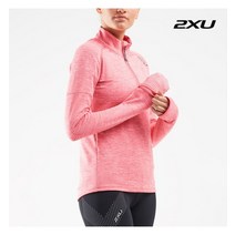 2XU 글로벌 여성 퍼수트 기모 하프집업 긴팔티_X0LL23152PNK