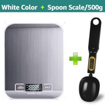 휴대용 전자저울 디지털 주방 저울 5kg10kg 식품 다기능 304 스테인레스 스틸, 검은 색 sp와 흰색, 5kg