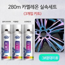 자동차 휠 스프레이 페인트 카멜레온 도금 메쉬 보수, 단일사이즈, C