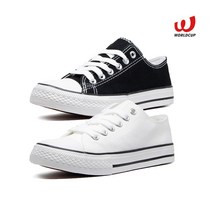 월드컵 유닛 캔버스화 스니커즈 단화 블랙화이트