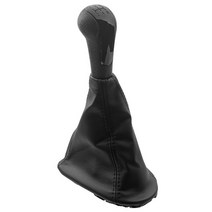 Chevrolet Matiz Spark M300 자동차 5 스피드 기어 쉬프트 노브 레벨 PU 가죽 부팅, 06 black 1 set