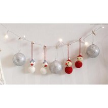 크리스마스 소품 깜찍한 눈사람 모형 모빌장식 문장식