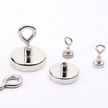 초강력 실버 마그네틱 자석 행거 후크 고리, 둥근형 16MM