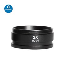 전자현미경 실체 광학 현미경 microscope 돋보기 보조 물체 렌즈 카메라 렌즈 삼안 스테레오 줌 액세서리 렌즈 31, 2.0x