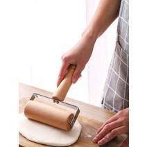도우 피자 롤러기 밀가루 반죽 밀대 나무 베이킹 제빵기구, 02.(스테인리스)대형-1개
