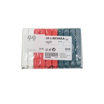 이케아 BEVARA 베바라 10개입 봉투집게 밀봉클립 주방 보관 수납 정리 마개 이케아