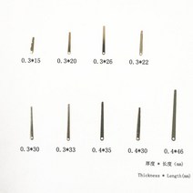 리프 스프링 색소폰 클라리넷 오보에 플루트 바순 피컬러 관악기 5 피스, 03 thick0.3 length22