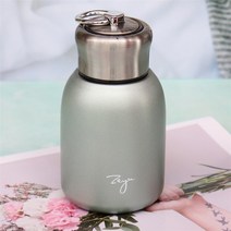 플라스크 휴대용 술병 280ml 보온병 물병 스테인레스 스틸 머그 보온 컵 열 물병 차 텀블러 진공, 초록