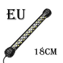 Fullga 수족관 조명 수중 조광기 컨트롤러 램프 WRGB LED 수족관 조명 어항용 LED 조명 성장, 18CM-EU