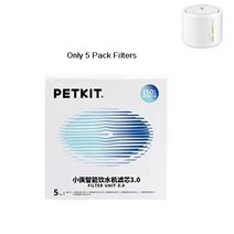 최신 PETKIT 5PCS 필터 고양이 개 건강 물 분수 교체 필터 EVERSWEET 2 3 Solo 5 6 워터 디스펜서, PETKIT 5 전용