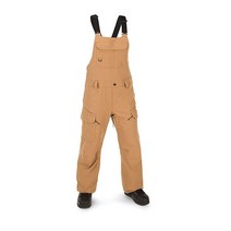 Volcom 여성용 Creston 스트레치 스노우보드 스키 빕 오버롤 스노우팬츠 모하비 타이다이 S3 L 미국, Medium_Caramel S3, Caramel S3_Medium