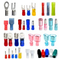 O형 Y형 압착 PG 터미널 단자 압착단자 총알단자 폴리 신주단자 핀터미널 접속자 튜브 소포장, (04) 6SQ 황색(10개)