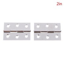 가구경첩 캐비닛 도어 경첩 황동 도금 미니 작은 장식 보석 나무 상자 가구 액세서리, 2pcs 44x30x0.8mm