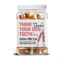 THINK YOUR DOG TEETH 우유껌 스틱 건조간식 42p 500g, 15개, 치킨맛