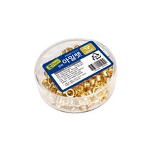 천공된 홀 마감 아일렛 소모품 펀치 크립 클립 (금색), 단품