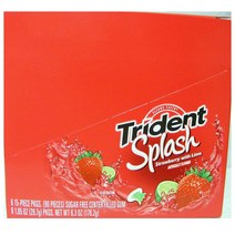 Trident 트라이던트 스플래쉬 딸기라임맛 15개입 6팩