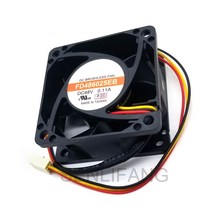 정품 Y.S.TECH FD486025EB DC48V 0.11A 6025 6CM 60mm 60x60x25mm 3 선 냉각 팬, 없음