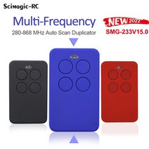 차단기 셔터 원격리모컨 다중 주파수 원격 제어 280-868 컨트롤러 클론 433 mhz 43392 코드, smg-233블랙