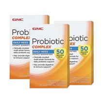 GNC [3개 SET] 유산균 50 (500억) 30정 (캡슐) Ultra Probiotic Complex 30caps, 1개