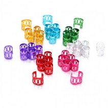헤어클립 머리띠 헤어 클립 용 링 드레드락 비즈 [TGT], 50pcs Green SE01566