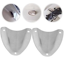 보트수리 2pcs 조개 껍질 벤트 와이어 패스 커버 세련된 스테인레스 액세서리 해양 케이블, 한개옵션0