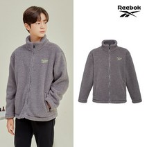 리복키즈 REEBOK NEW 리복키즈 양털 플리스 집업자켓 남아 그레이