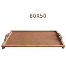 리우씨앤씨 대형 바베큐 데코레이션 우드 트레이 접시 디스플레이 원목 몽골 구이 양목 접시 식당 상채 쟁반 특대형, 대(80X50)