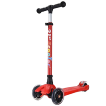 21st 아기뉴 페인팅 접이식 아동용 킥보드, 폭 24cm x 길이 55 cm, 레드