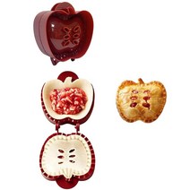가정용 발효기 빵 제빵 제빵기 업소용 파이 금형 포켓 핸드백 커터 베이킹 반죽 프레스 스마스 휴일 축제, 05 1pcs-apple