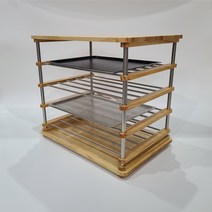 카티야 오븐렉 위즈웰 인헨스 전용 / 대형오븐 트레이용 미니오븐랙, 1.미송나무, 1.(선택안함)