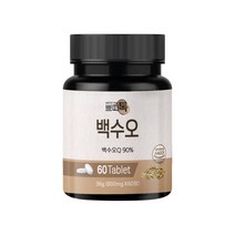 백수오 추출 분말 정 정제 알약 형태 국내산 식약처 해썹 인증 참당귀 빌베리 함유, 600mg/60정/1박스